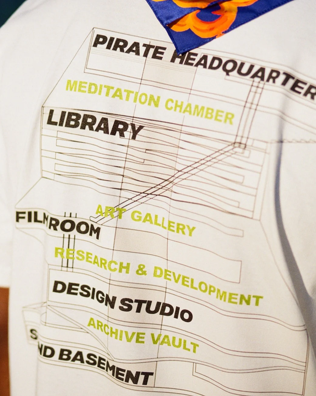 Pirate HQ Tee (Off White) - Image 3