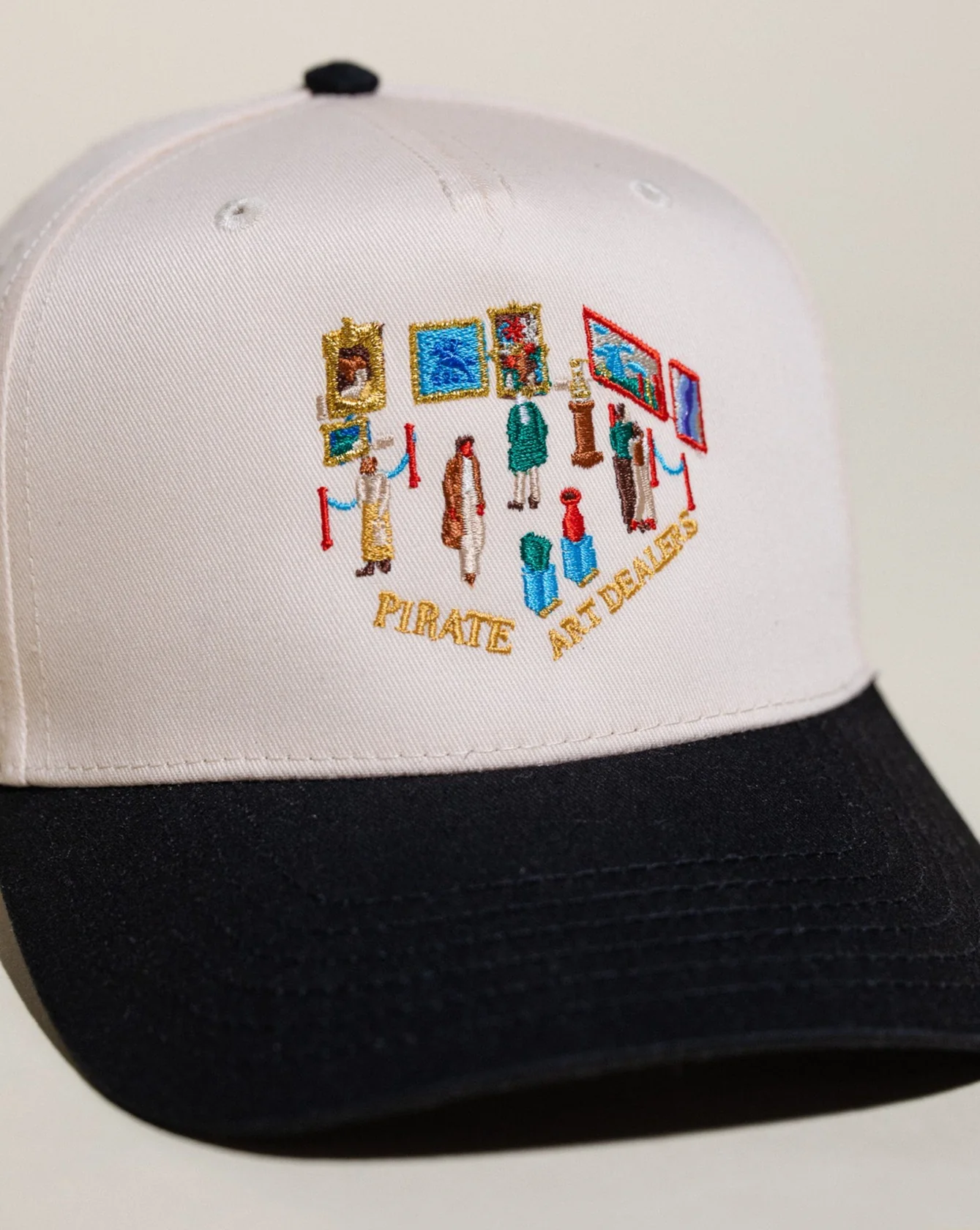 Pirate Art Museum Hat (Cream/Black) - Image 3
