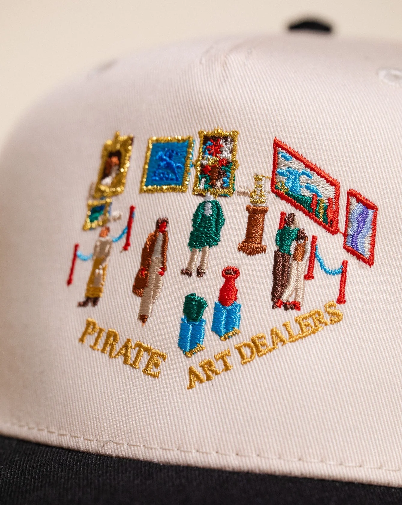 Pirate Art Museum Hat (Cream/Black) - Image 4