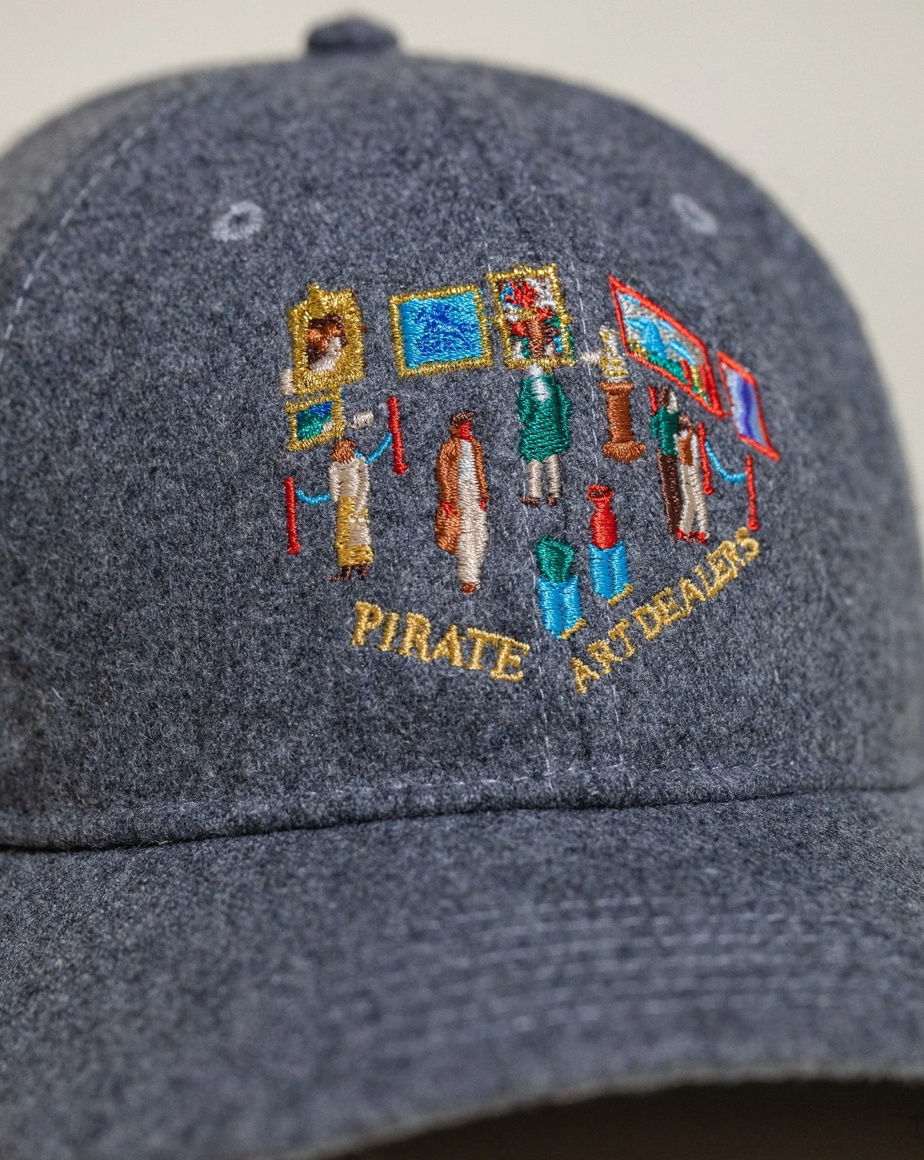 Pirate Art Museum Wool Hat (Grey) - Image 5
