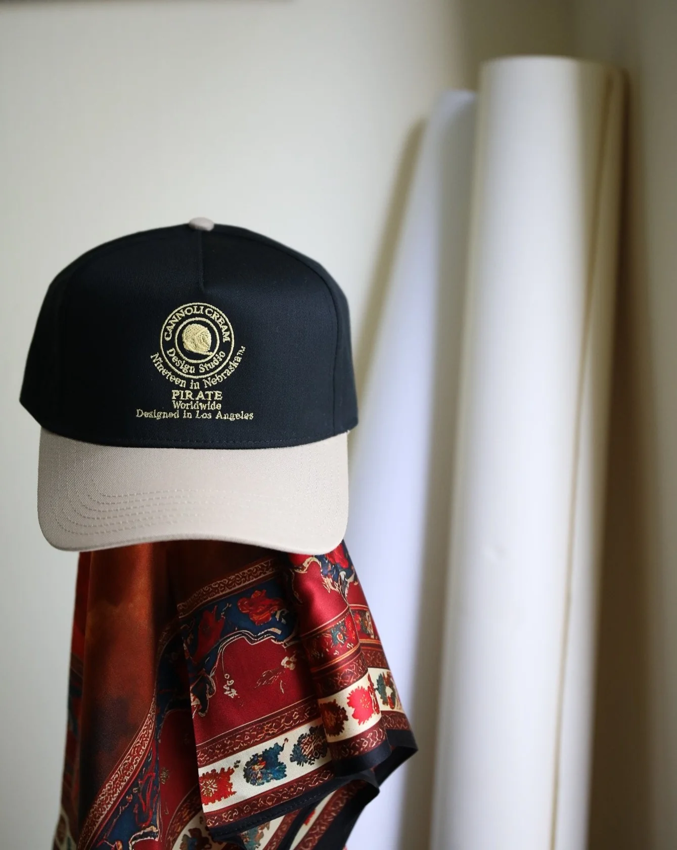 Pirate Cannoli Cream Design Studio Hat (Black/Khaki) - Image 3