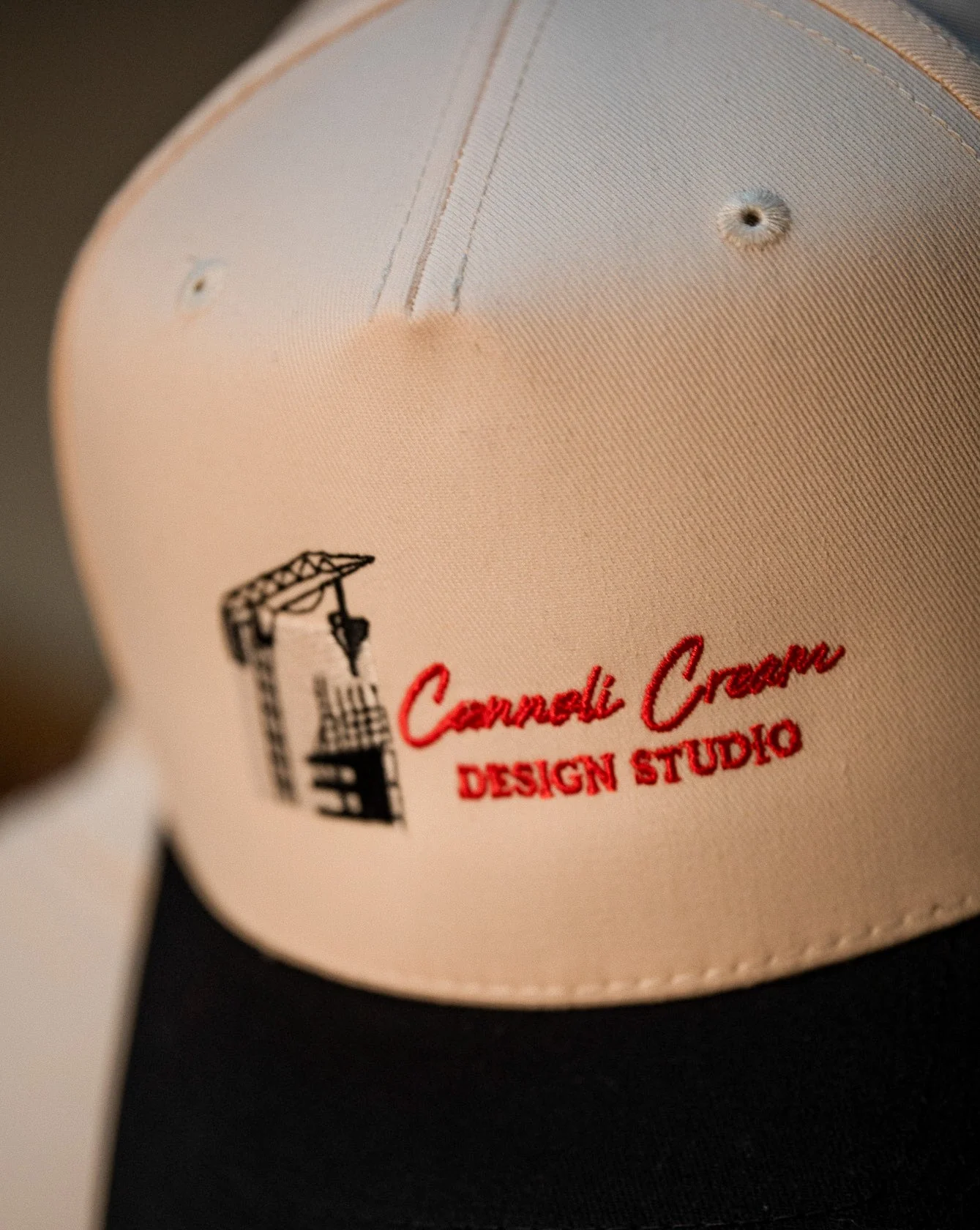 Pirate Cannoli Cream Design Studio Hat (Cream/Black) - Image 5