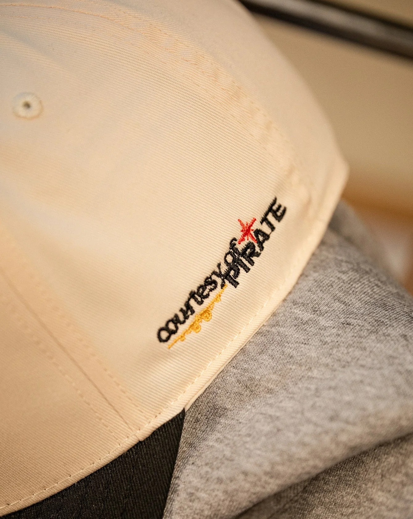 Pirate Cannoli Cream Design Studio Hat (Cream/Black) - Image 6