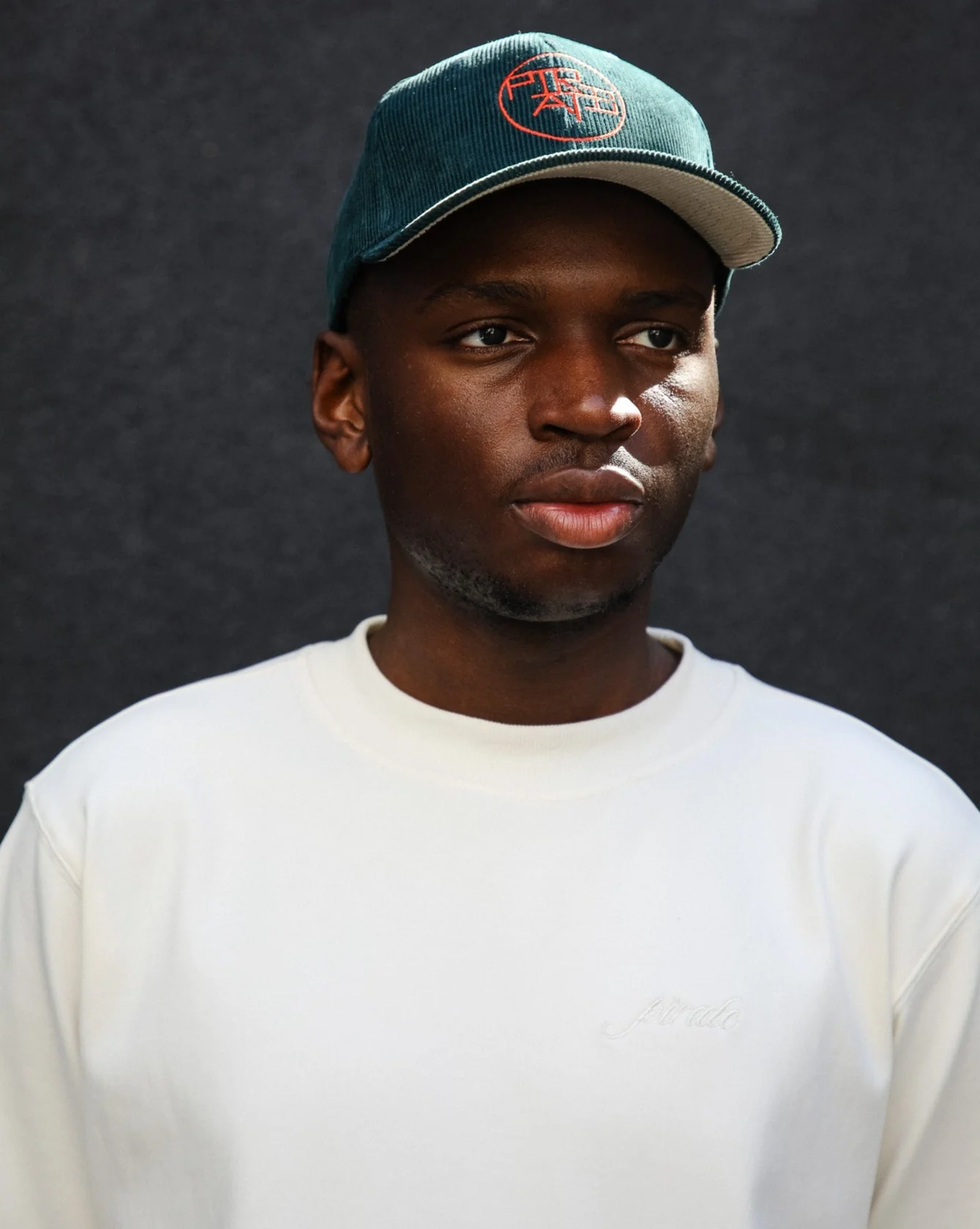 Pirate Circle Logo Corduroy Hat (Dark Green) - Image 3