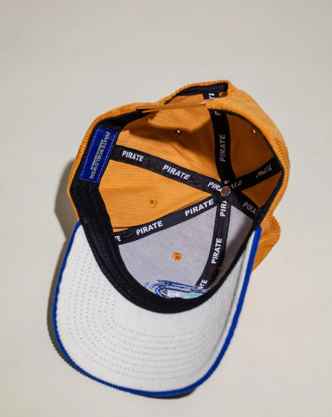Pirate Cyclone Corduroy Hat (Blue/Vintage Gold) - Image 3