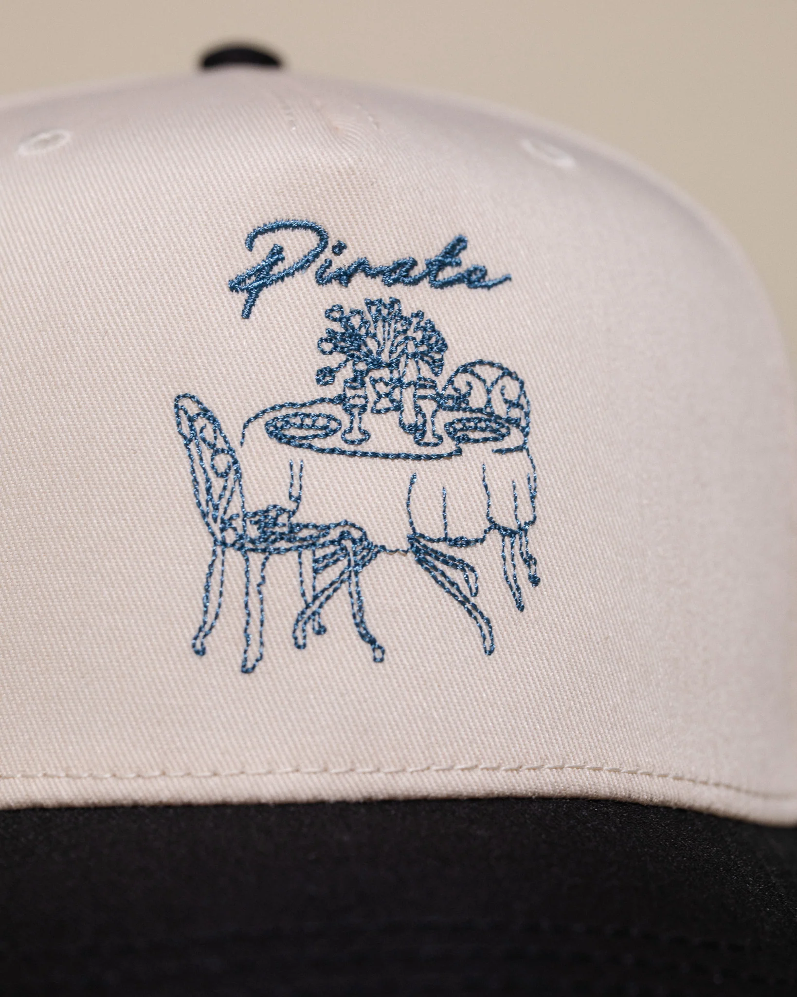 Pirate Fine Dining Hat (Cream/Black) - Image 3