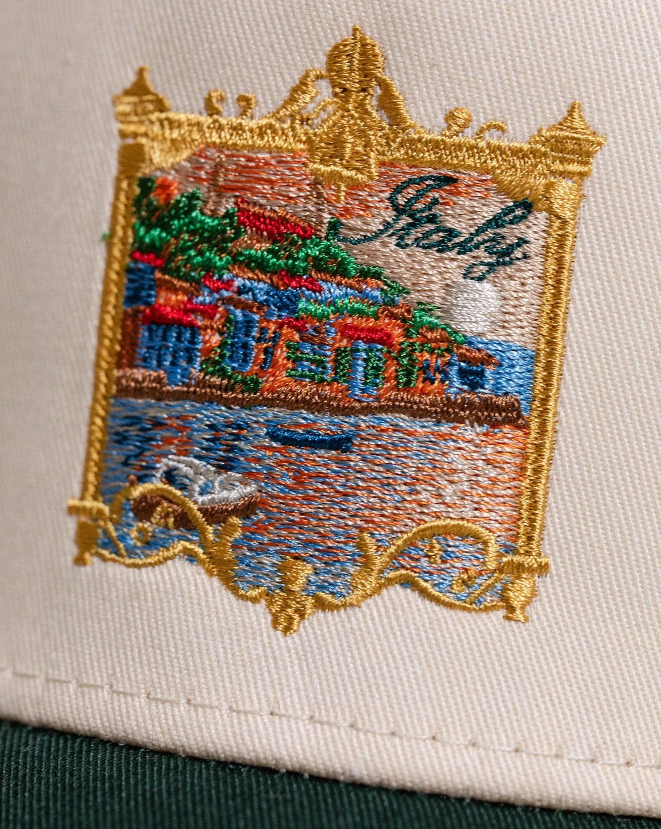 Pirate Italy Hat (Cream/Green) - Image 4