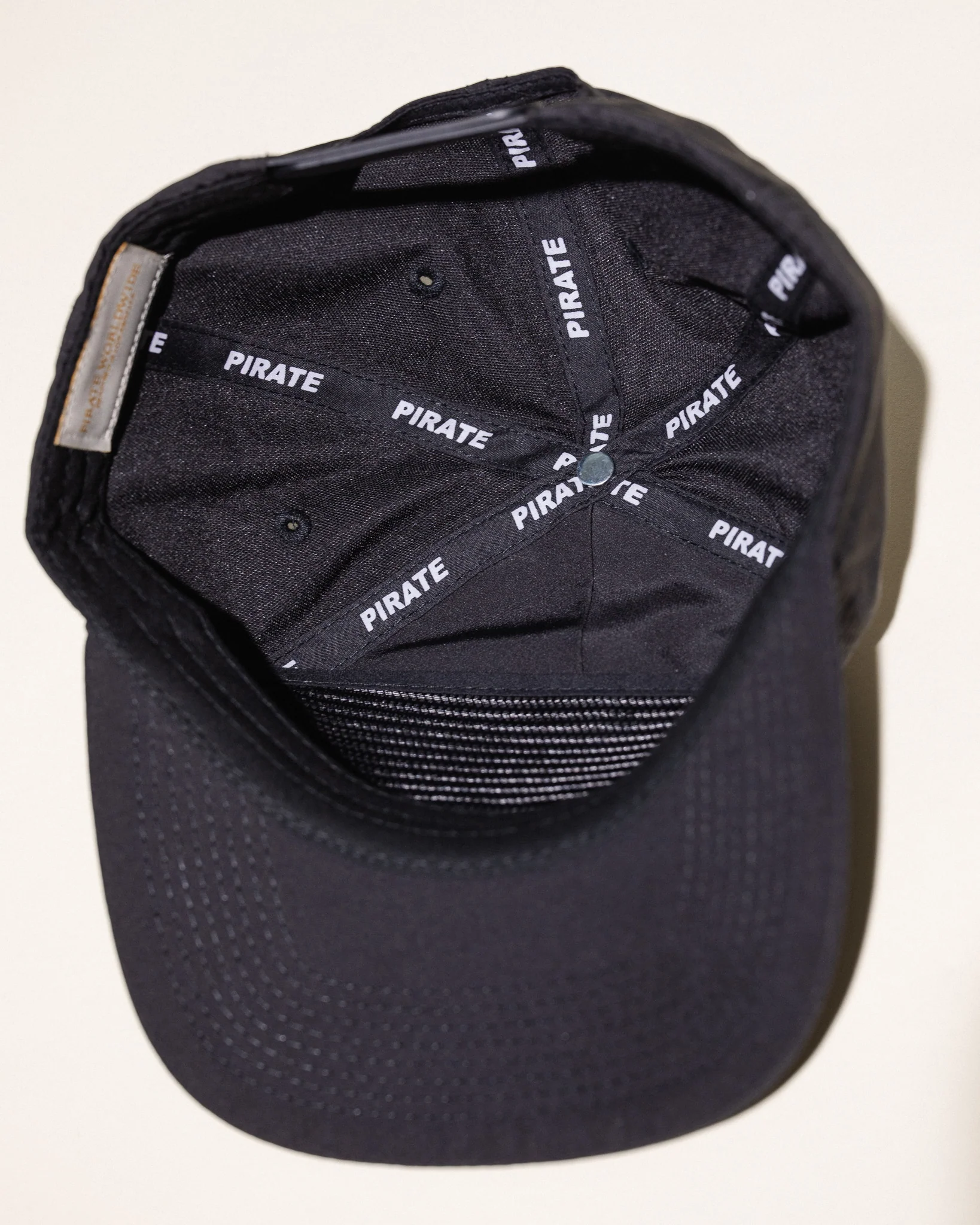 Pirate Milan, Italy Nylon Hat (Pirate Black) - Image 8