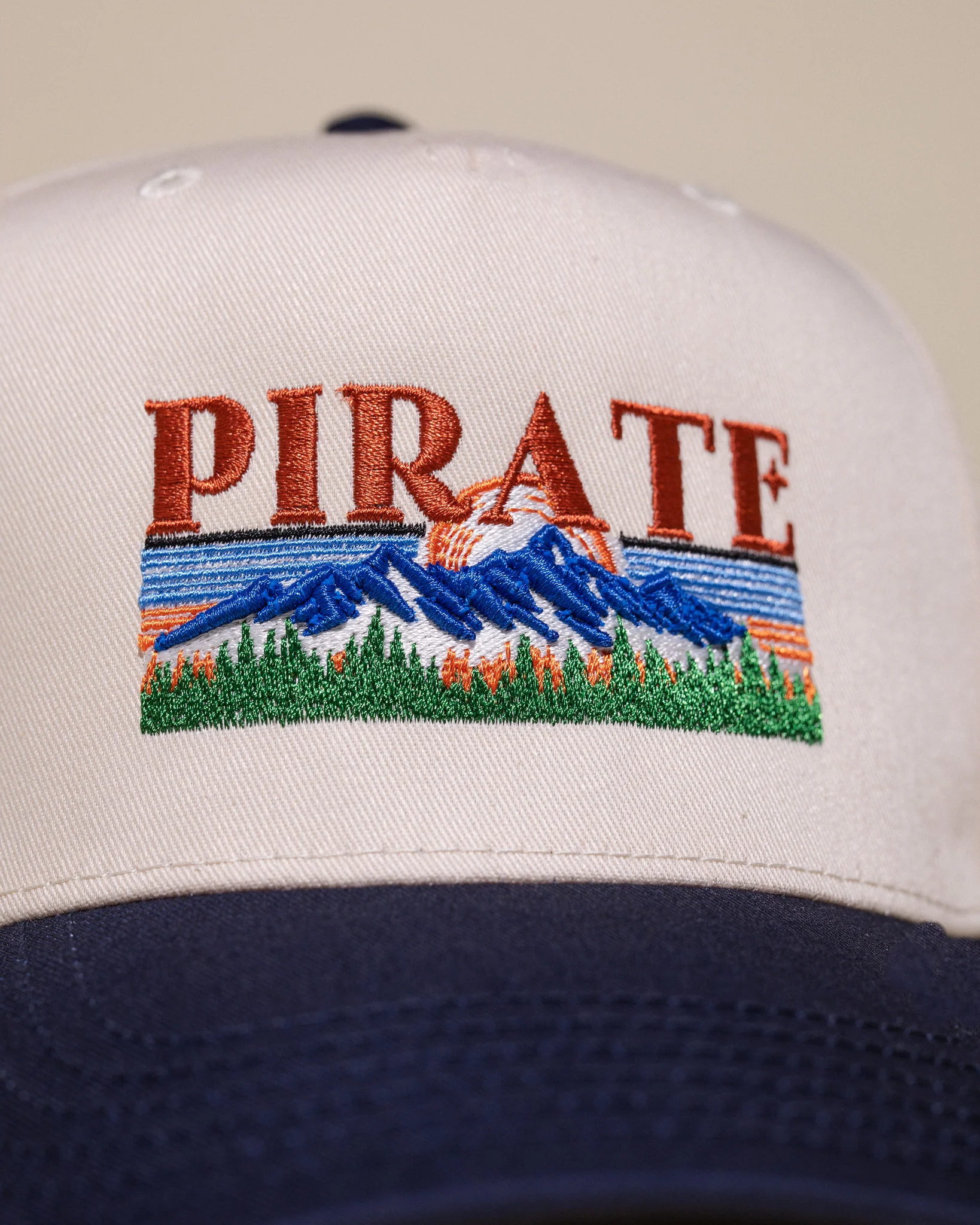 Pirate Mountains Hat (Cream/Navy) - Image 3