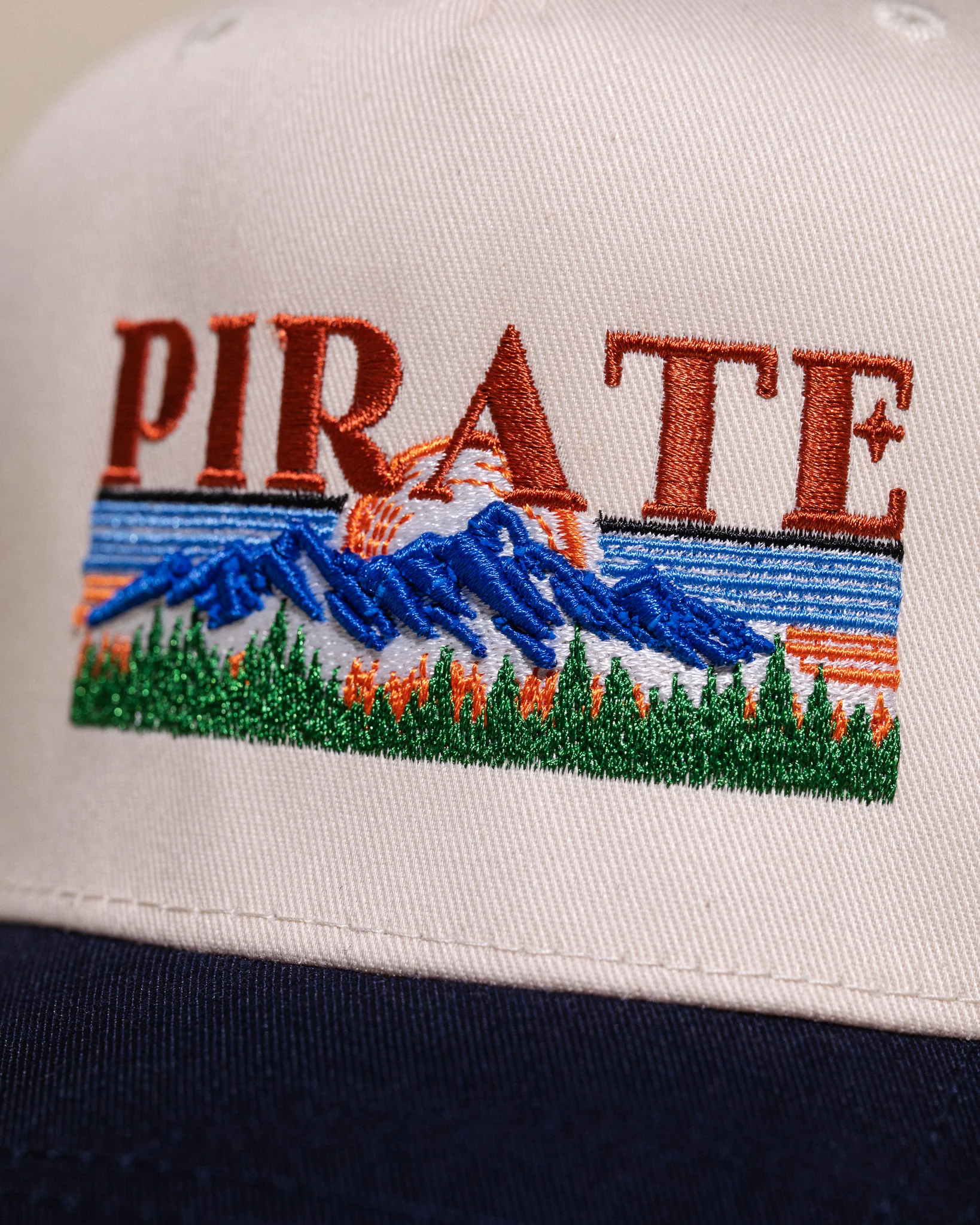 Pirate Mountains Hat (Cream/Navy) - Image 4