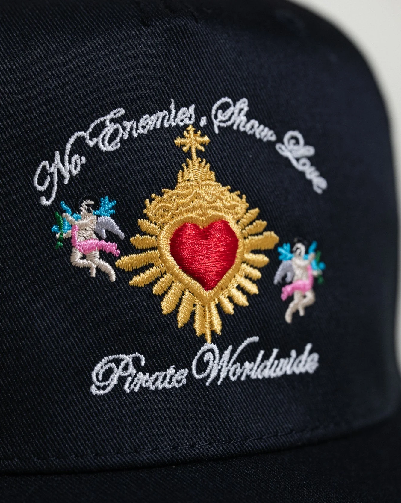 Pirate No Enemies, Show Love Hat (Pirate Black) - Image 3