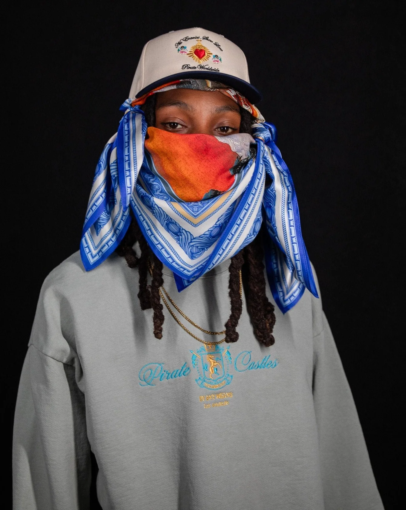 Pirate No Enemies, Show Love Hat (Cream/Black) - Image 3