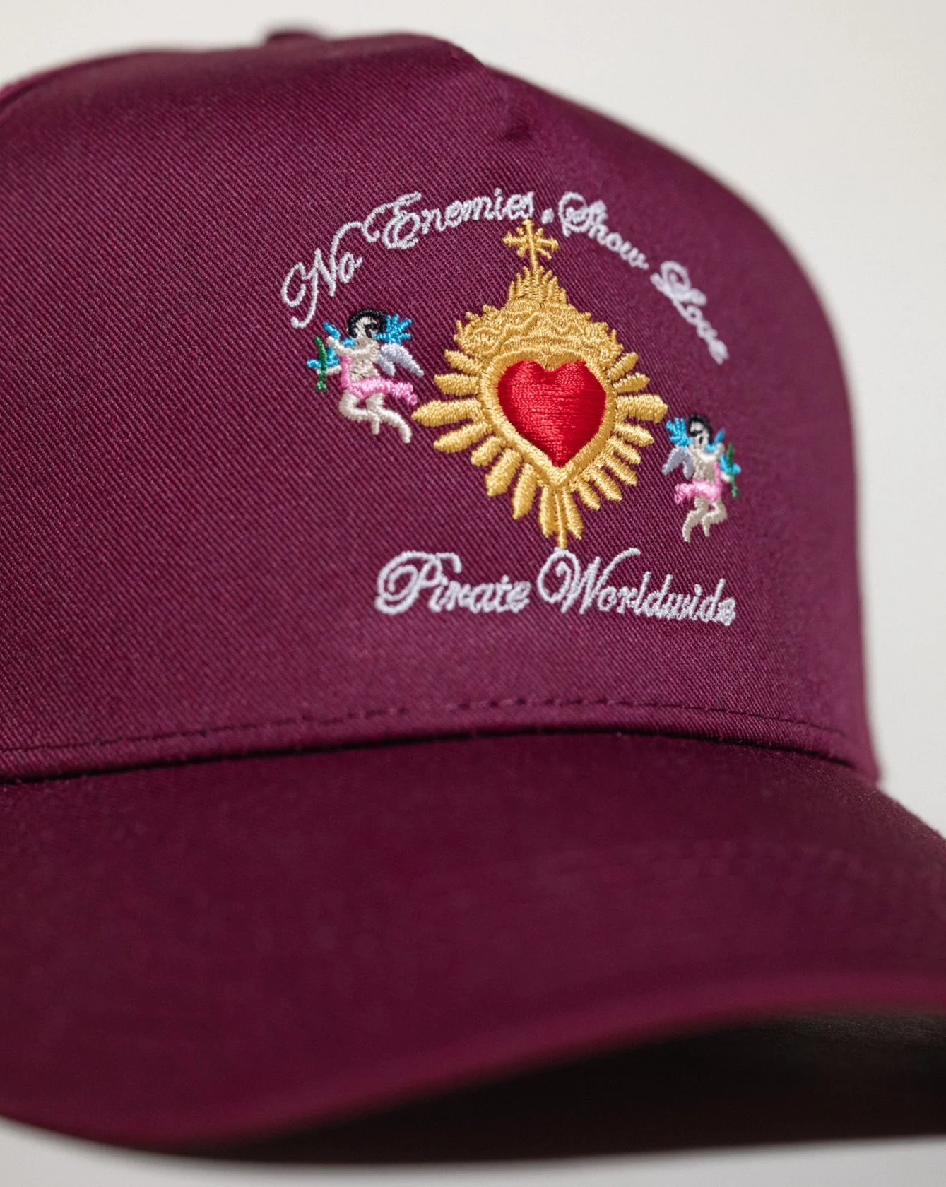 Pirate No Enemies, Show Love Hat (Merlot) - Image 3