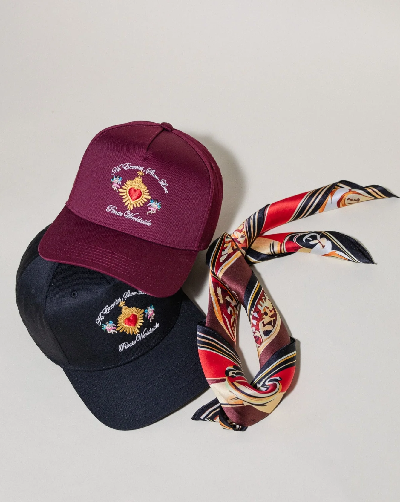 Pirate No Enemies, Show Love Hat (Merlot) - Image 5