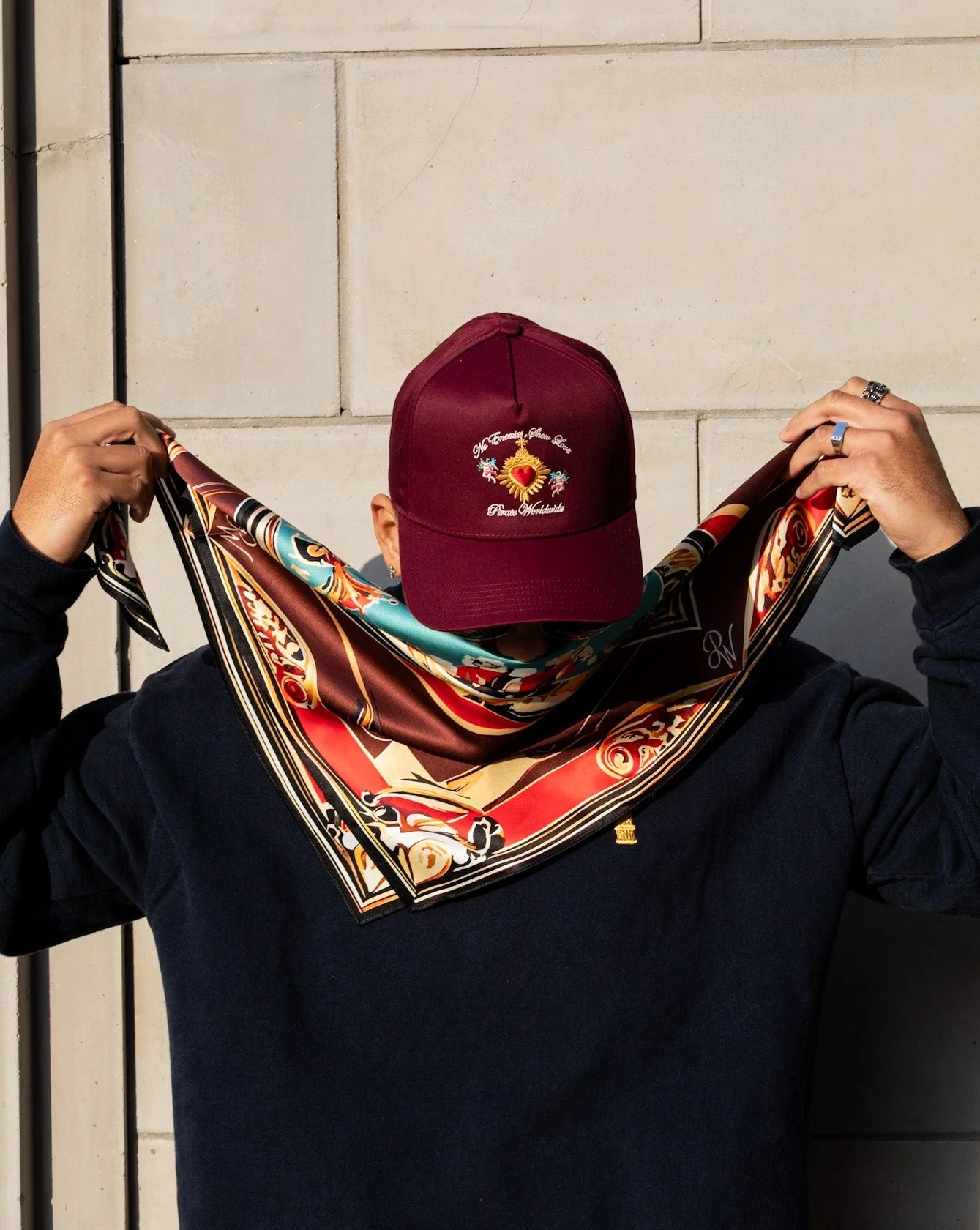 Pirate No Enemies, Show Love Hat (Merlot) - Image 7