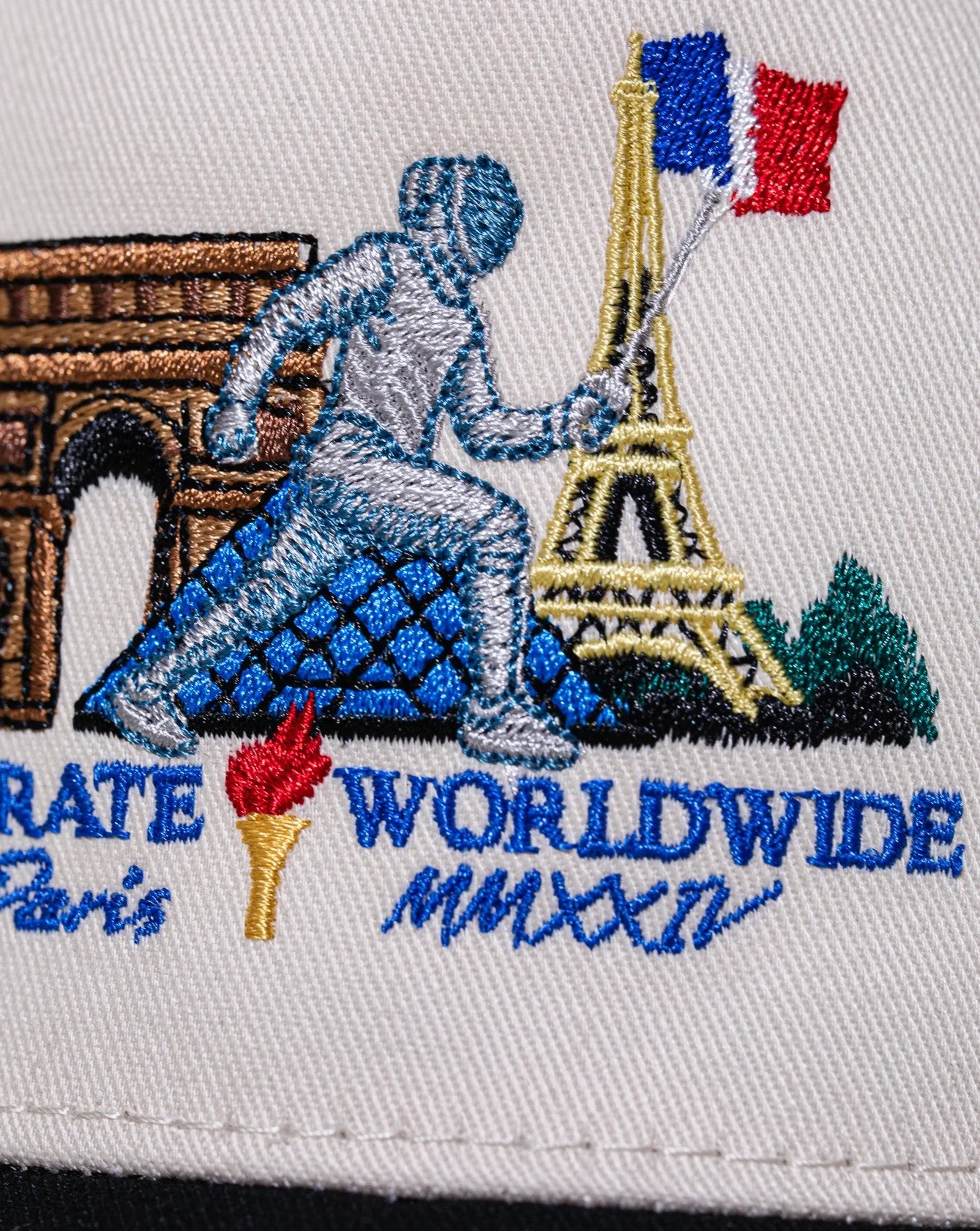 Pirate Paris Fencer Hat (Cream/Black) - Image 4