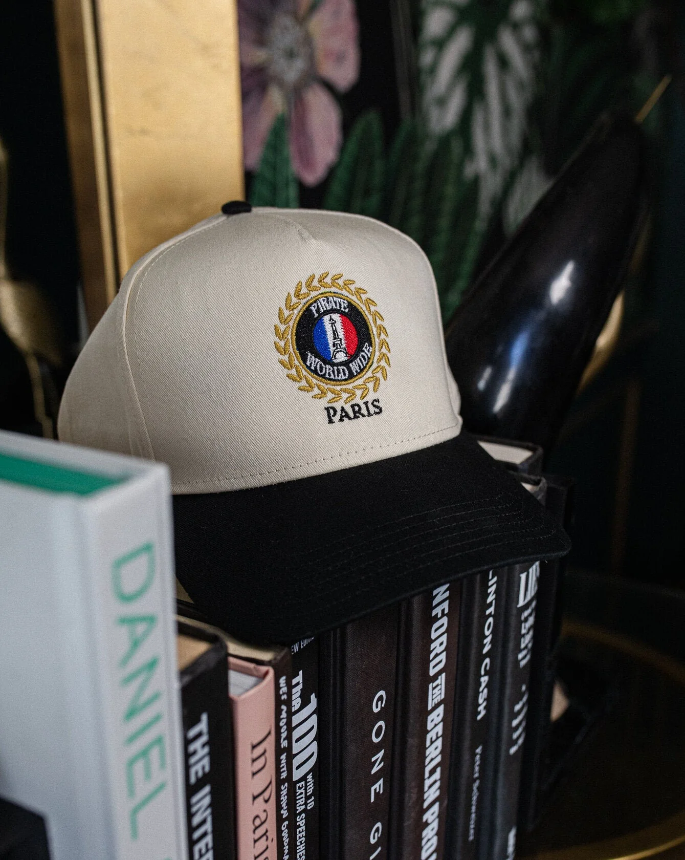 Pirate Paris Hat (Cream/Black) - Image 3