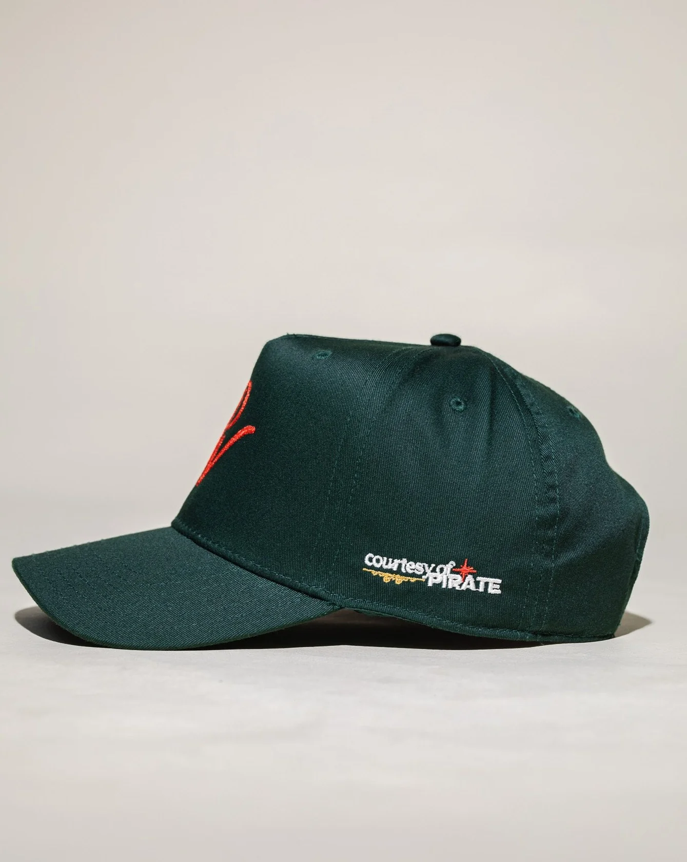 Pirate PW Chain Stitch Hat (Green) - Image 5