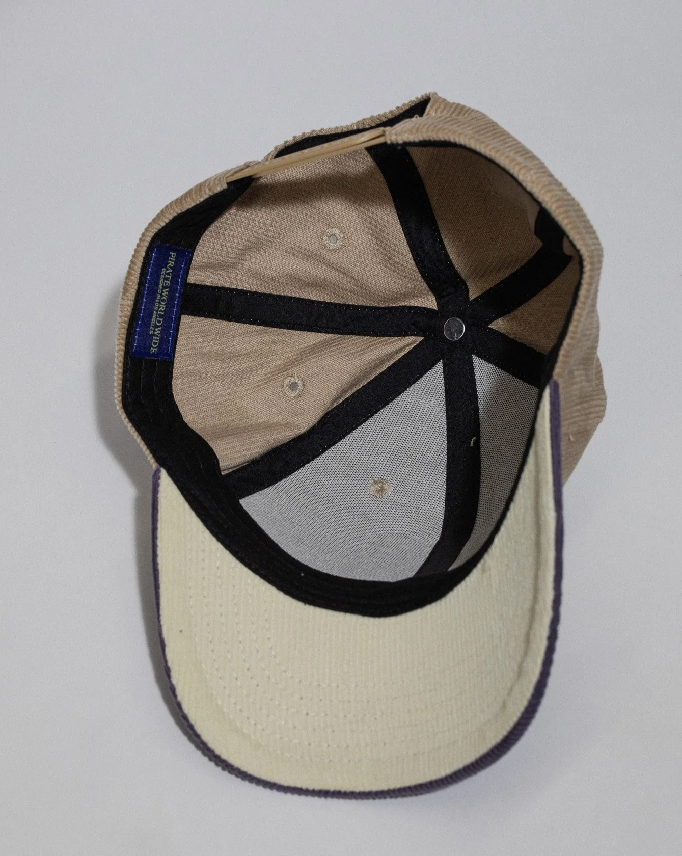Pirate Racing Roulette Corduroy Hat (Beige/Oyster) - Image 4