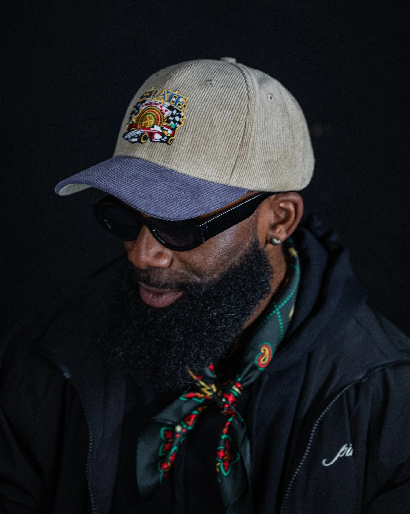 Pirate Racing Roulette Corduroy Hat (Beige/Oyster) - Image 5